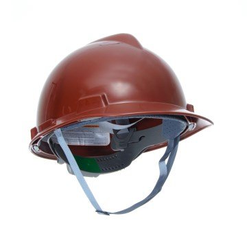 Capacete MSA Aba Frontal com Susp-Jug Marrom Ref.297532