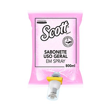 Sabonete Spray Uso Geral Scott 800ml CX 6UN