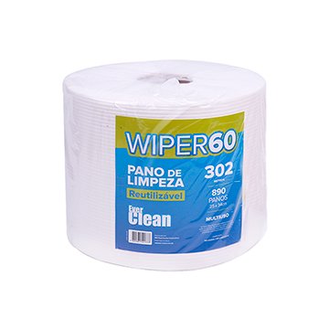 Pano Reutilizável Multiuso Wiper 60g 25 cm x 34 cm 890 panos | Everclean