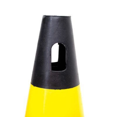 Cone de Sinalizacao 50 cm Amarelo/Preto - 1 Un