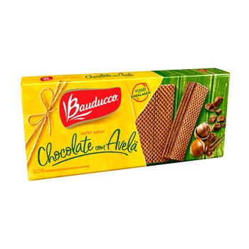 Biscoito Waffer Chocolate e Avelã 140 g | Bauducco