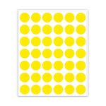 Etiqueta Adesiva Pimaco TP-12 Amarela 12mm PCT 5fls