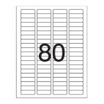 Etiquetas Adesivas 6287 12,7x44,45mm Pimaco