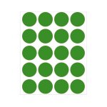 Etiqueta Adesiva Pimaco TP-19 Verde 19mm PCT 10fls