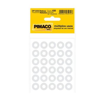 Etiqueta Adesiva Reforço 14,5 mm 5 folhas | Pimaco OP-2233