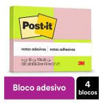 Post-it® 4 Blocos 38x50mm 100 Folhas cada 2 Cores Neon 3M