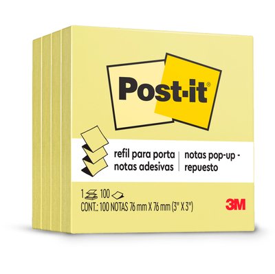 Post-it Pop-Up 76 x 76mm 100 Folhas Post-it 3M