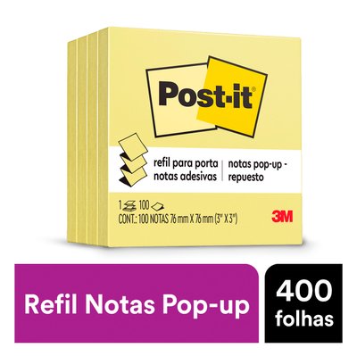 Post-it Pop-Up 76 x 76mm 100 Folhas Post-it 3M