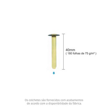 Colchete Latonado N8 CX 72UN Bacchi