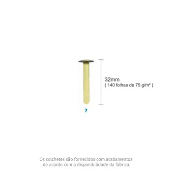 Colchete Latonado N7 CX 72UN Bacchi