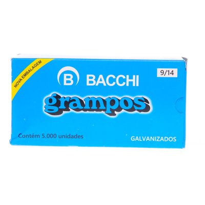 Grampos para Grampeador Galvanizado 9/14 5000 unidades | Bacchi