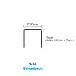 Grampos para Grampeador Galvanizado 9/14 5000 unidades | Bacchi