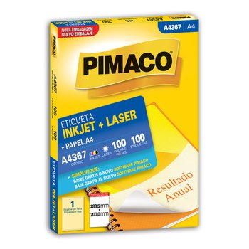 Etiquetas Adesivas A4367 288,5x200mm Pimaco