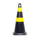 Cone de Sinalização 70-75cm Amarelo-Preto