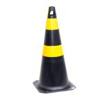 Cone de Sinalização 70-75cm Amarelo-Preto