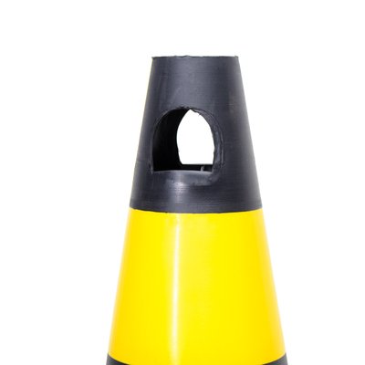 Cone de Sinalização 70-75cm Amarelo-Preto