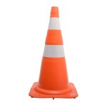 Cone de Sinalização NBR15071 Laranja e Branco 75cm