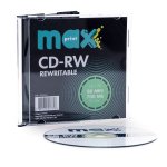 CD RW Maxprint 12X 700Mb  80min Slim Case c1 un