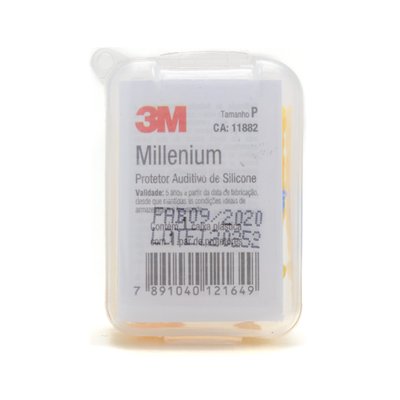 Protetor Auricular 3M Pomp Millenium Sil/Polipropil 301 P 1u