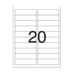 Etiquetas Adesivas 6281 25,4x101,6mm Pimaco