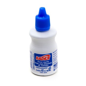 Tinta para Carimbo Azul 40ml | Radex
