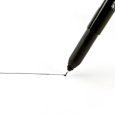 Caneta Hidrográfica Faber Castell 0,4mm Preta Fine Pen
