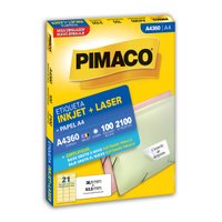 Etiquetas Adesivas A4360 38,1x63,5mm | Pimaco