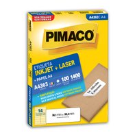 Etiquetas Adesivas A4363 38,1x99mm Pimaco