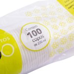 Copo Descartável 200ml Branco PS 100 unidades