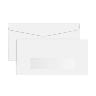 Envelope com Janela Branco 114 x 229 mm 10 unidades | Foroni