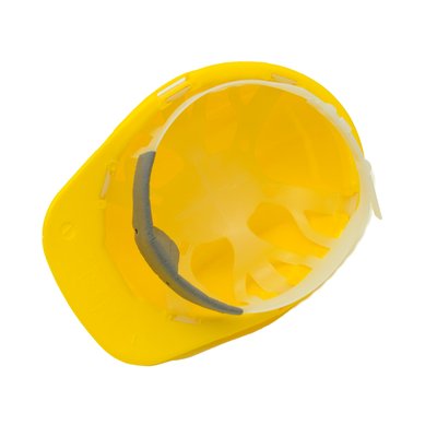Capacete Plastcor Aba Frontal Amarelo Ref - 463 com Suspensão
