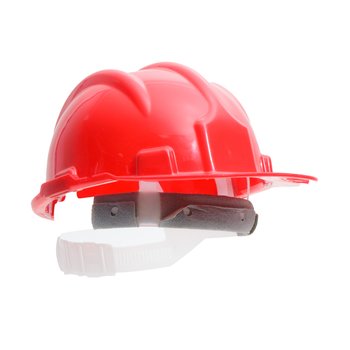 Capacete Plastcor Aba Frontal Vermelho c/ Suspensão