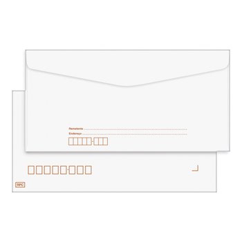 Envelope Branco Liso com RPC 114 mm x 229 mm 10 unidades | Foroni
