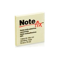 Bloco Adesivo 76 mm x 76 mm Amarelo | Notefix