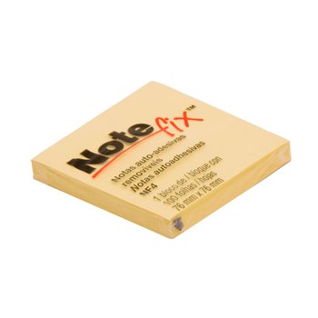 Bloco Adesivo 76 mm x 76 mm Amarelo | Notefix