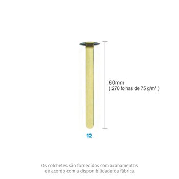 Colchete Latonado N12 CX 72UN Bacchi