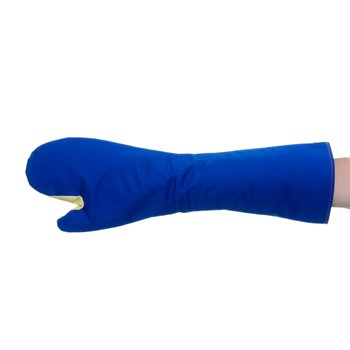 Luva de Segurança Alta Temperatura Mão de Gato Azul 60cm GoSafety