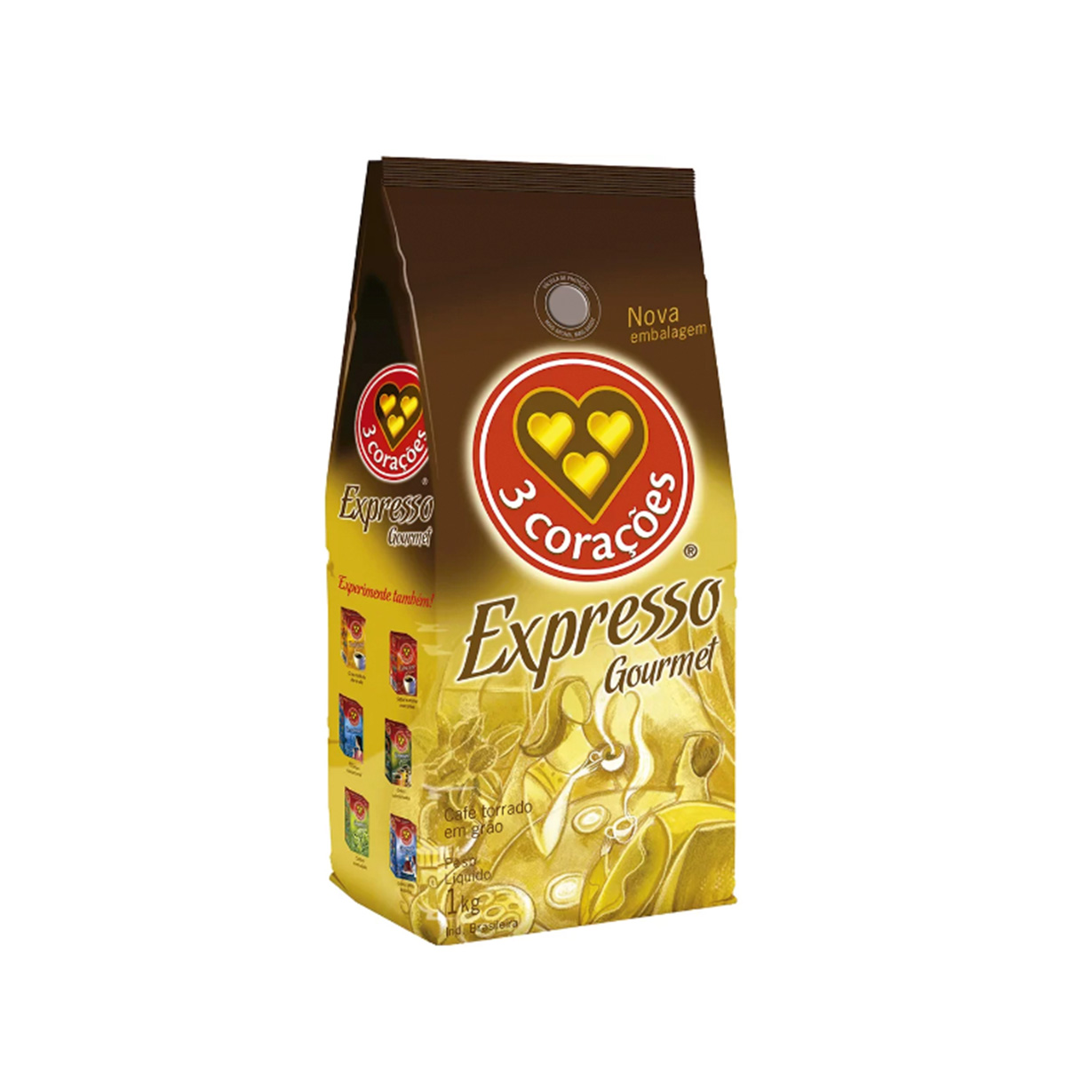 Café em Grãos 3 Corações Expresso Gourmet 1kg