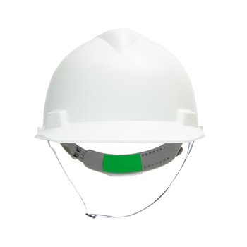 Capacete MSA Aba Frontal Branco  - Susp-Jug