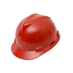 Capacete MSA Aba Frontal com Susp-Jug Vermelho