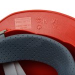 Capacete MSA Aba Frontal com Susp-Jug Vermelho