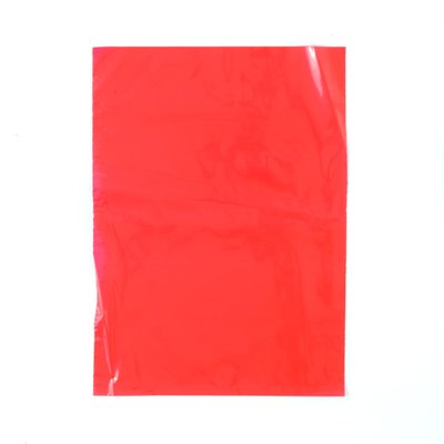 Saco Plástico Vermelho 23x31x0,10 Micras Pcte c/ 50und