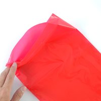 Saco Plástico Vermelho 23x31x0,10 Micras Pcte c/ 50und