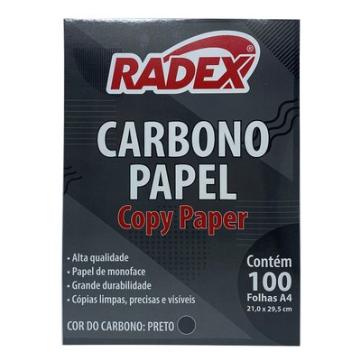 Carbono Papel Preto c 100 unidades