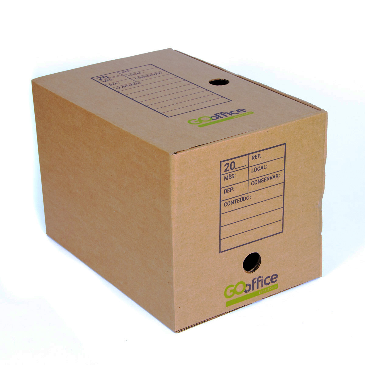 Arquivo Morto Kraft Gigante 26x26,5x37 cm 10 unidades | Go Office