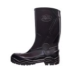 Bota de PVC Cano Medio 44 Preta Bico e Palmilha Aco Evolution Italbotas 