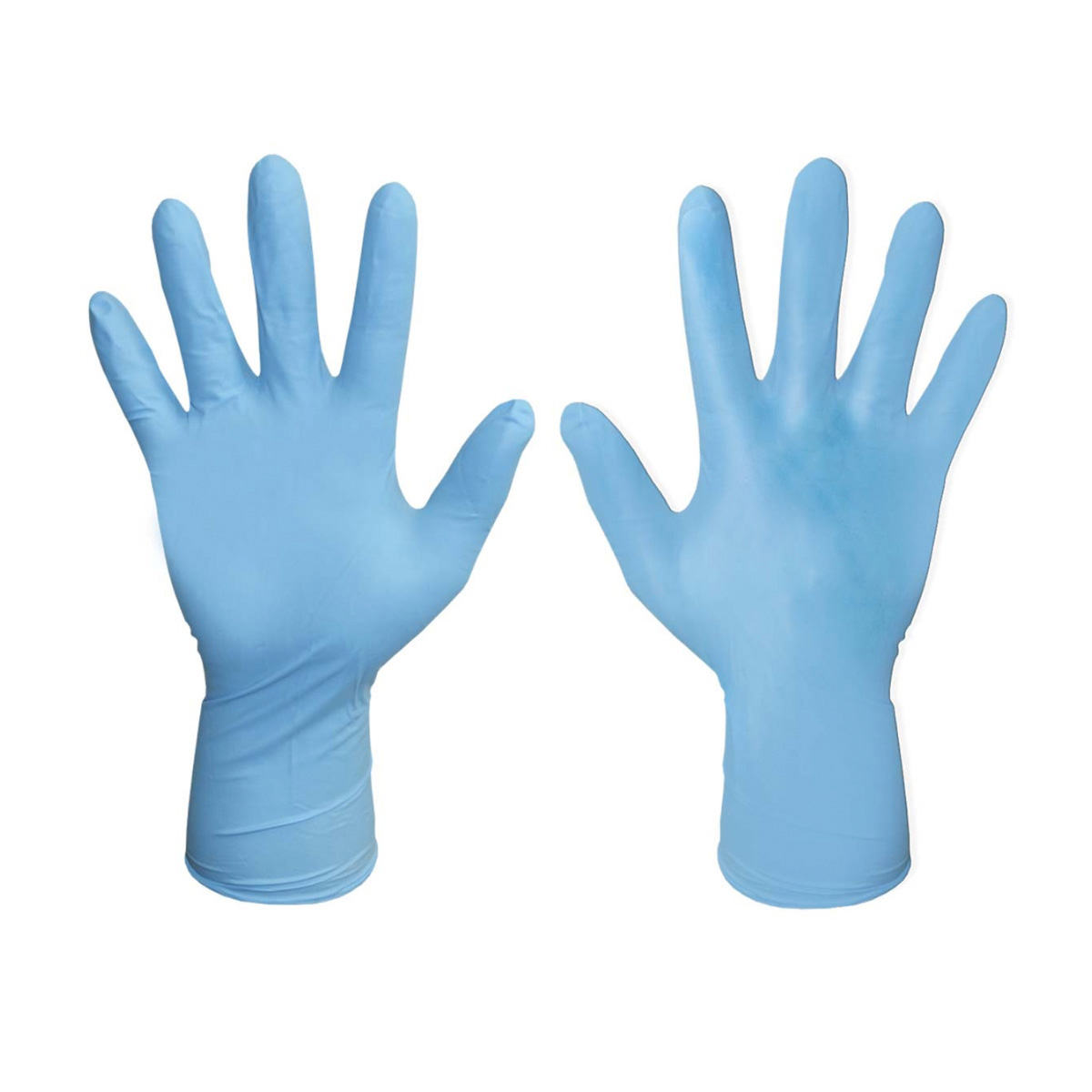 Luva de Segurança Nitrílica Descartável CX100UN Azul Sensivolk P Volk