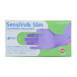 Luva de Segurança Nitrílica Descartável CX100UN Azul Sensivolk G Volk