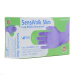 Luva de Segurança Nitrílica Descartável CX100UN Azul Sensivolk G Volk