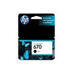 Cartucho de tinta HP 670 CZ113AB Preto Original